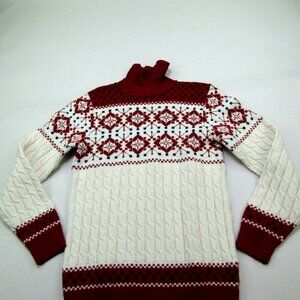 VTG Lord Jeff Knit Sweater Womens Medium Fair Isle Winter Pullover Retro